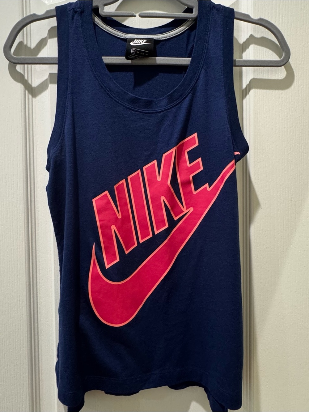 Nike Racerback Tank Top with Bright Pink Logo